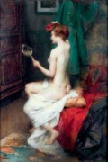Adrien Tanoux_1914_Femme nue se coiffant.jpg